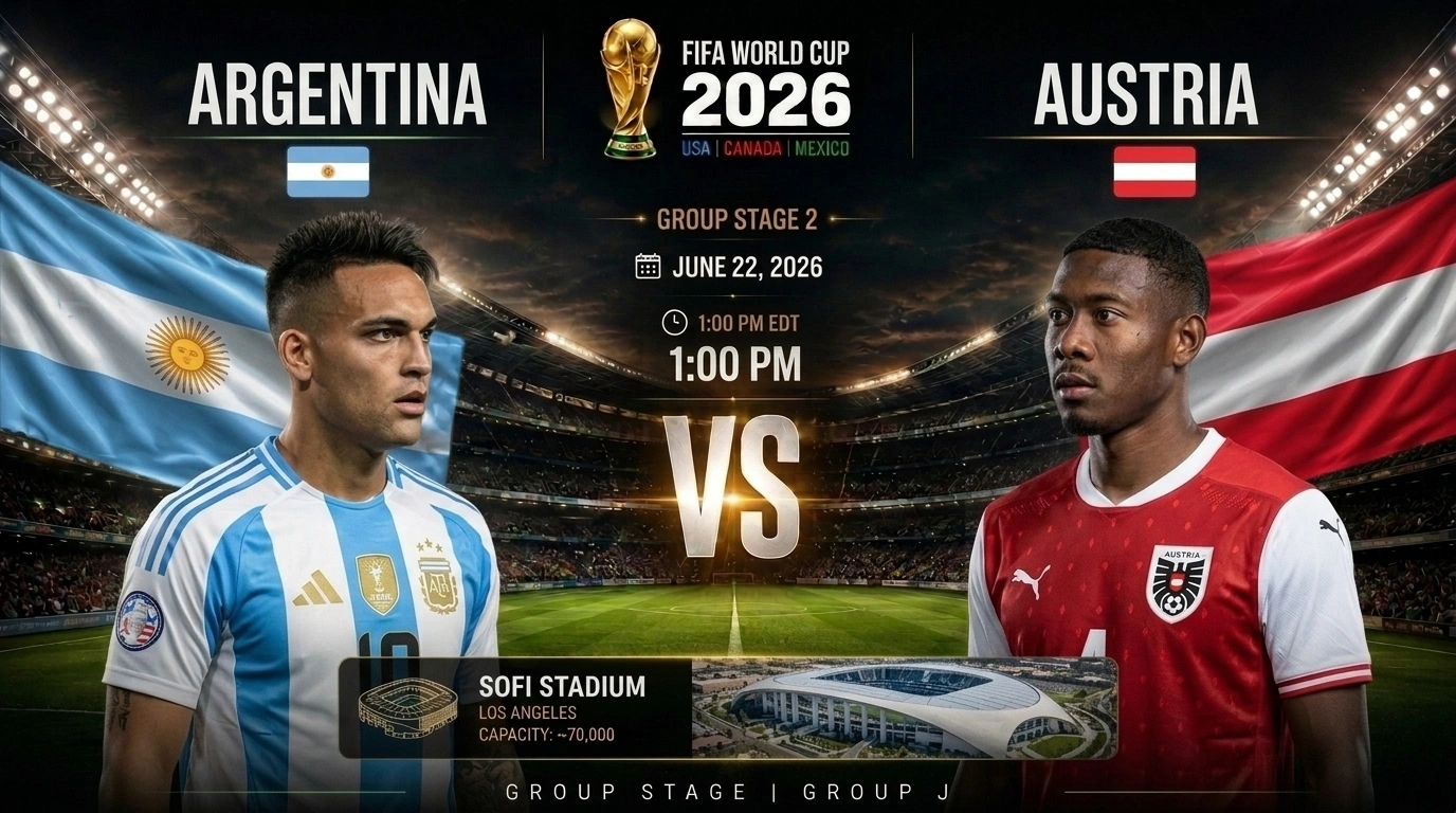 Argentina vs Austria World Cup 2026 Matchday 2 preview