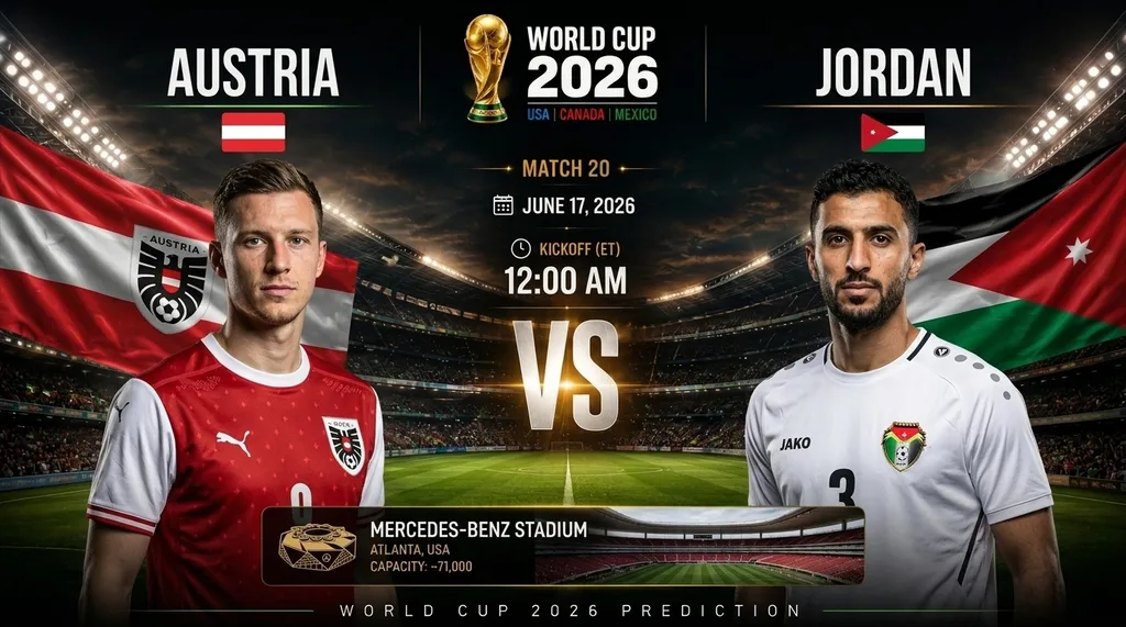 Austria vs Jordan World Cup 2026 match preview