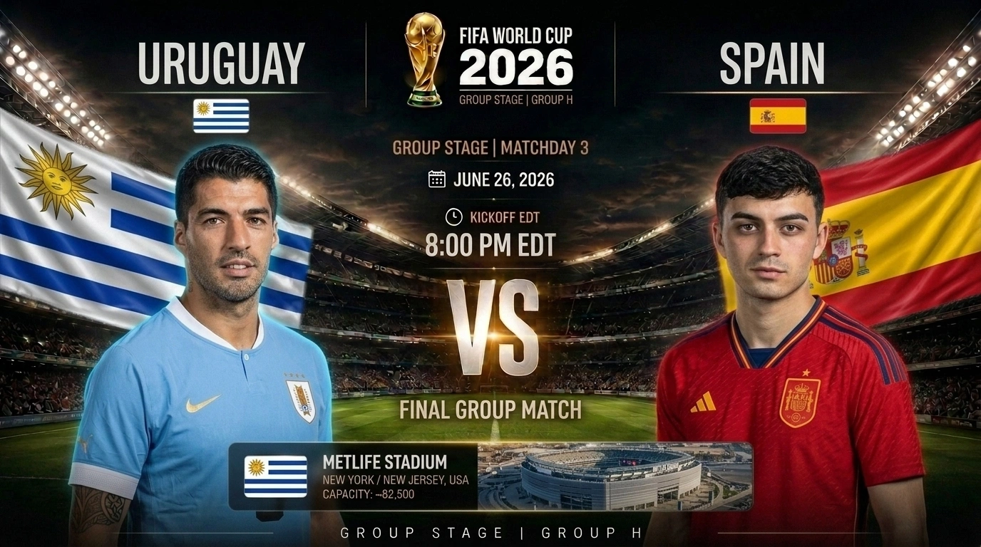 Uruguay vs Spain World Cup 2026 Matchday 3 preview